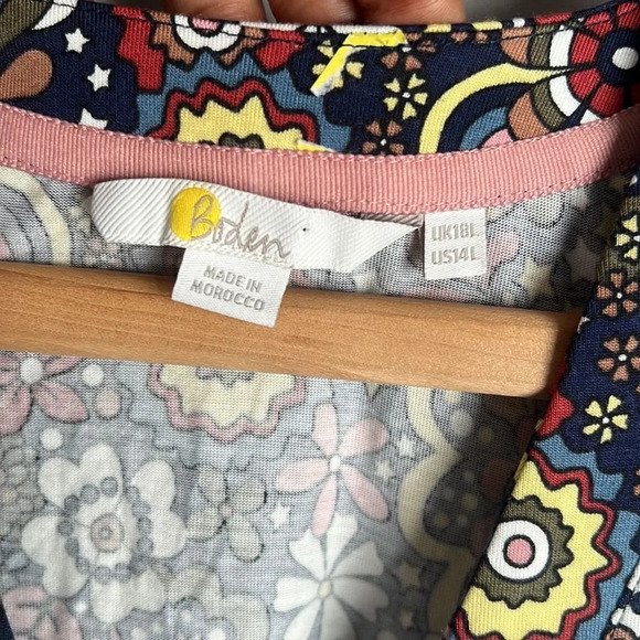 Boden Button-through Jersey Dress - Picture 8 of 11